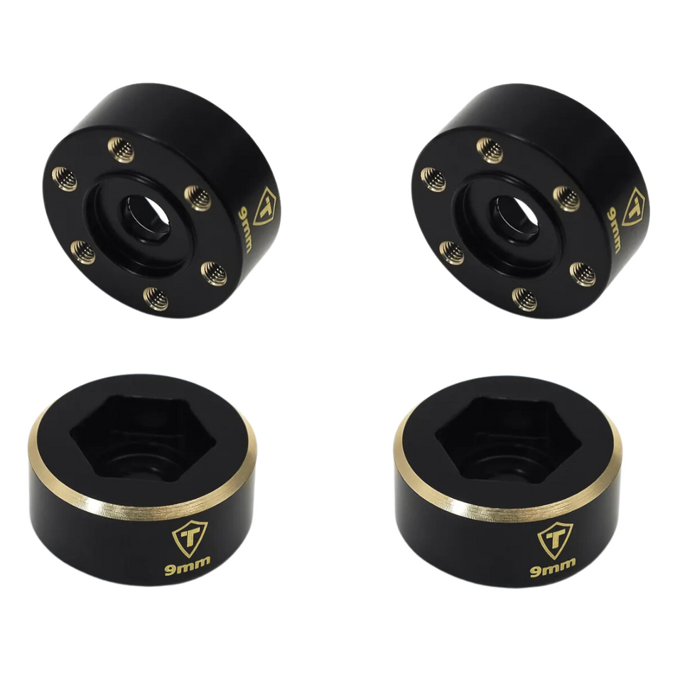 Treal 1.9 Wheel Hubs Brass Weights 9mm Wide Adapters 1/10 RC Crawlers