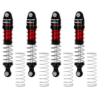 Treal 59mm Oil-Damper Shock Absorber Set Suits 1/18 TRX-4M Red X004CQY2IP