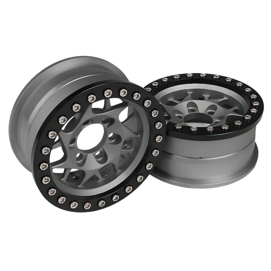 Vanquish 1.9" Aluminium KMC XD127 Bully Beadlock Wheels VPS07712