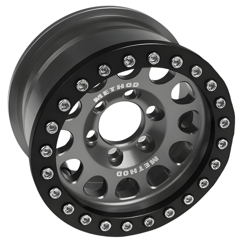 Vanquish 1.9" Method 105 Beadlock Crawler Wheels (Grey) Anodized (2) VPS07912