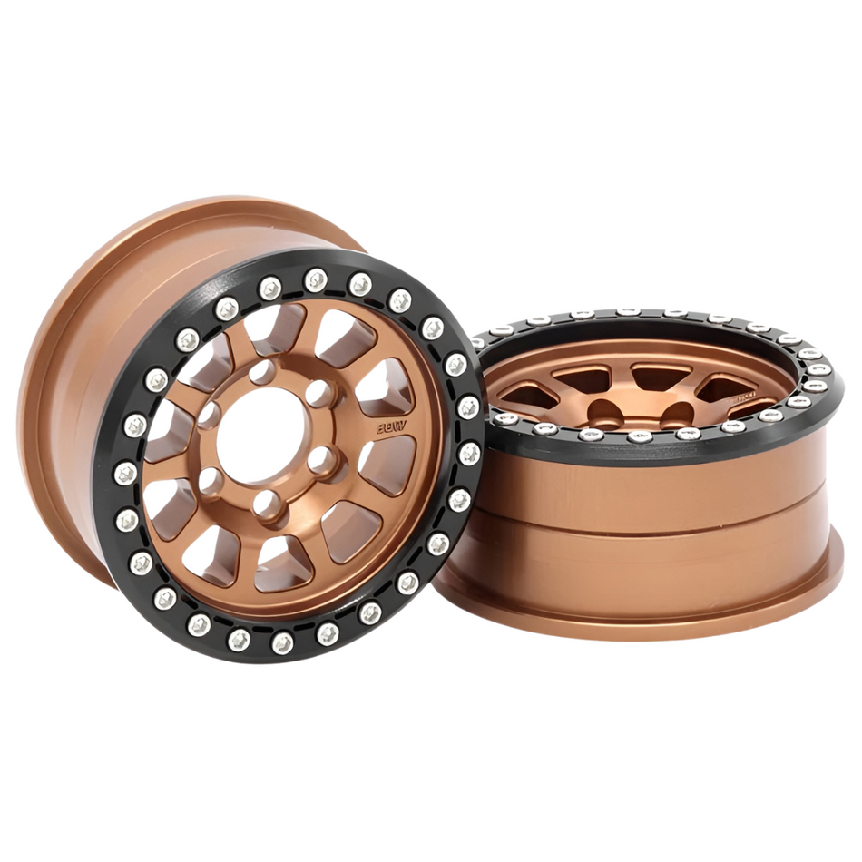 Vanquish Battle Born Sierra 1.9" Beadlock Crawler Wheels (Bronze) 2pc VPS08146