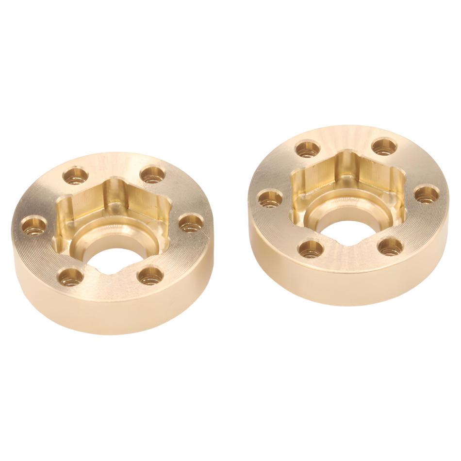Vanquish Brass SLW 225 Hex Hub Set 12mm For Beadlock Wheels CNC (2) VPS01301