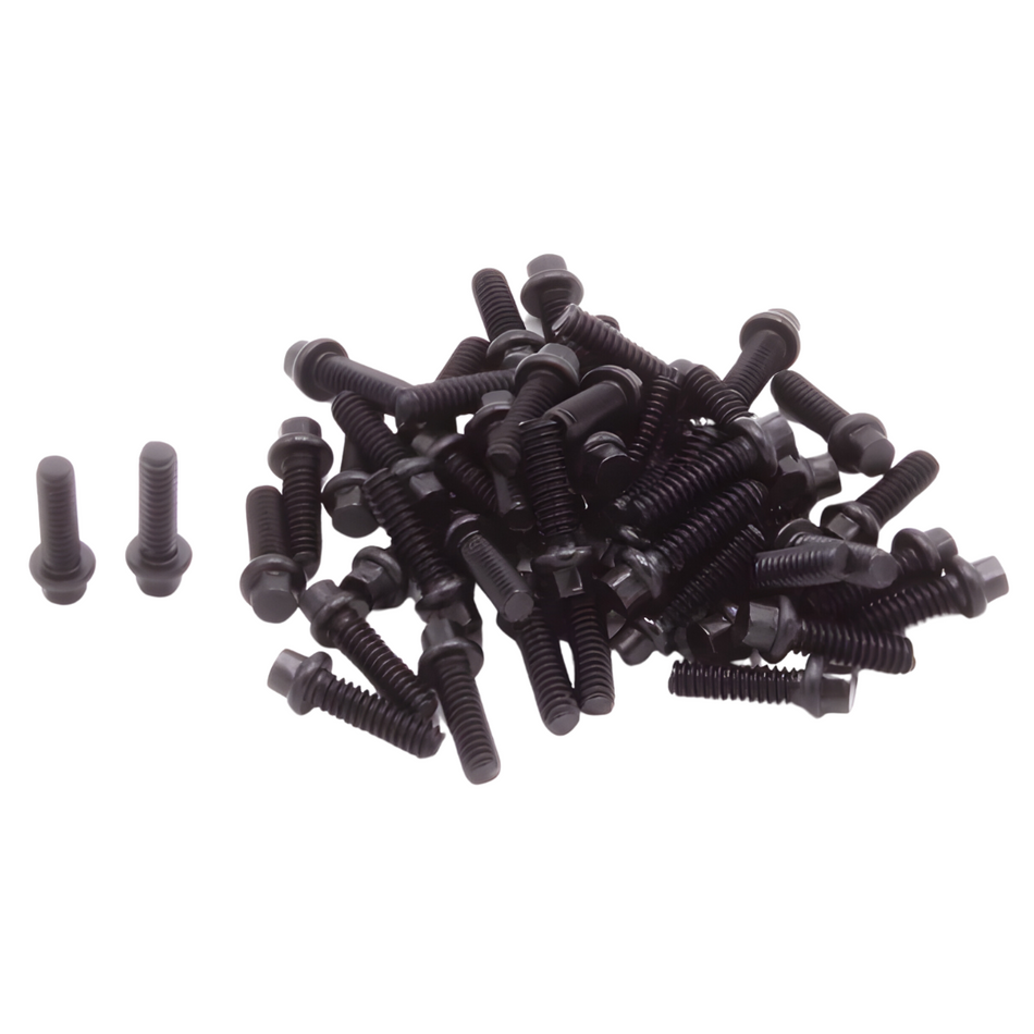 Vanquish Hex Scale Black Steel Wheel Screws 1-64 Kit 50pcs VPS05003