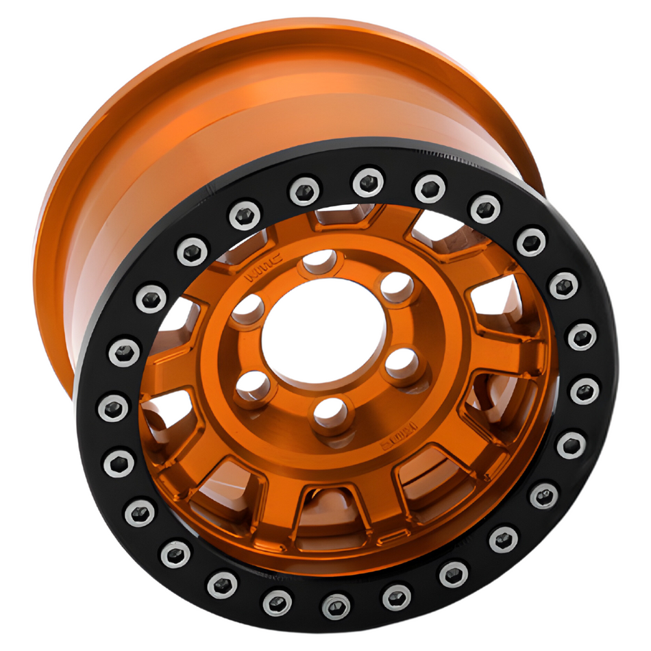 Vanquish KMC 1.9 KM236 Tank Beadlock Wheels Orange VPS07785