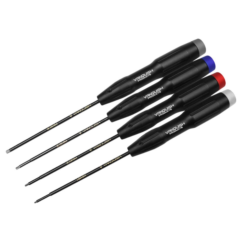 Vanquish Metric 1.5mm, 2.0mm. 2.5mm, 3.0mm Hex Tool Set Cap Handles VPS08400