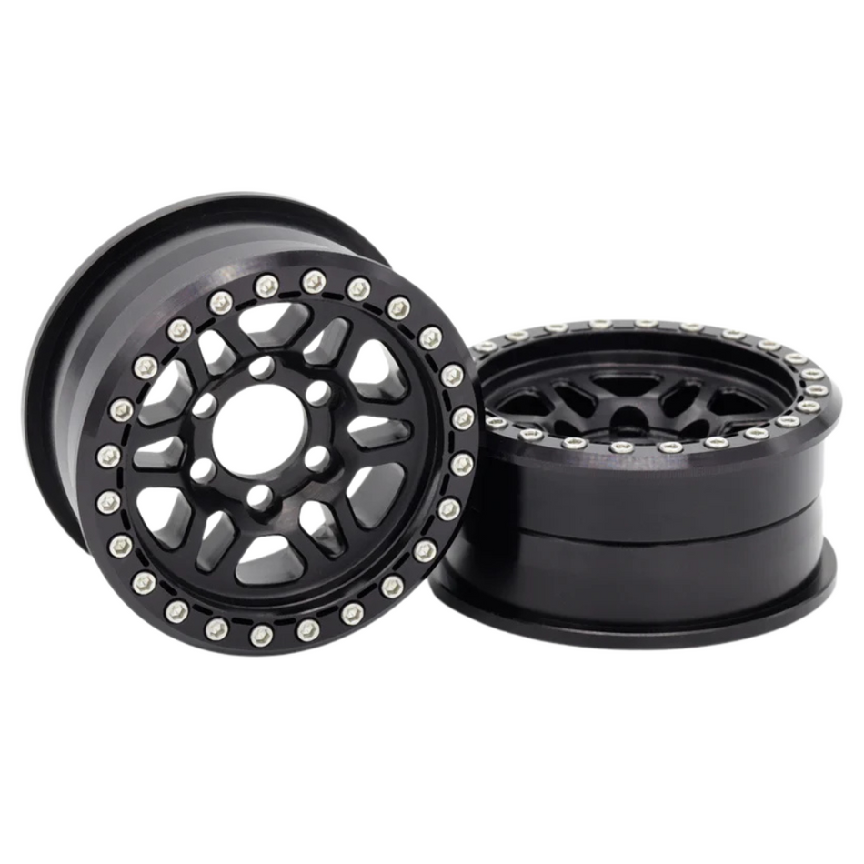 Vanquish Products 1.9 Battle Born Beadlock Wheels Kilo Beadlock Black VPS08190