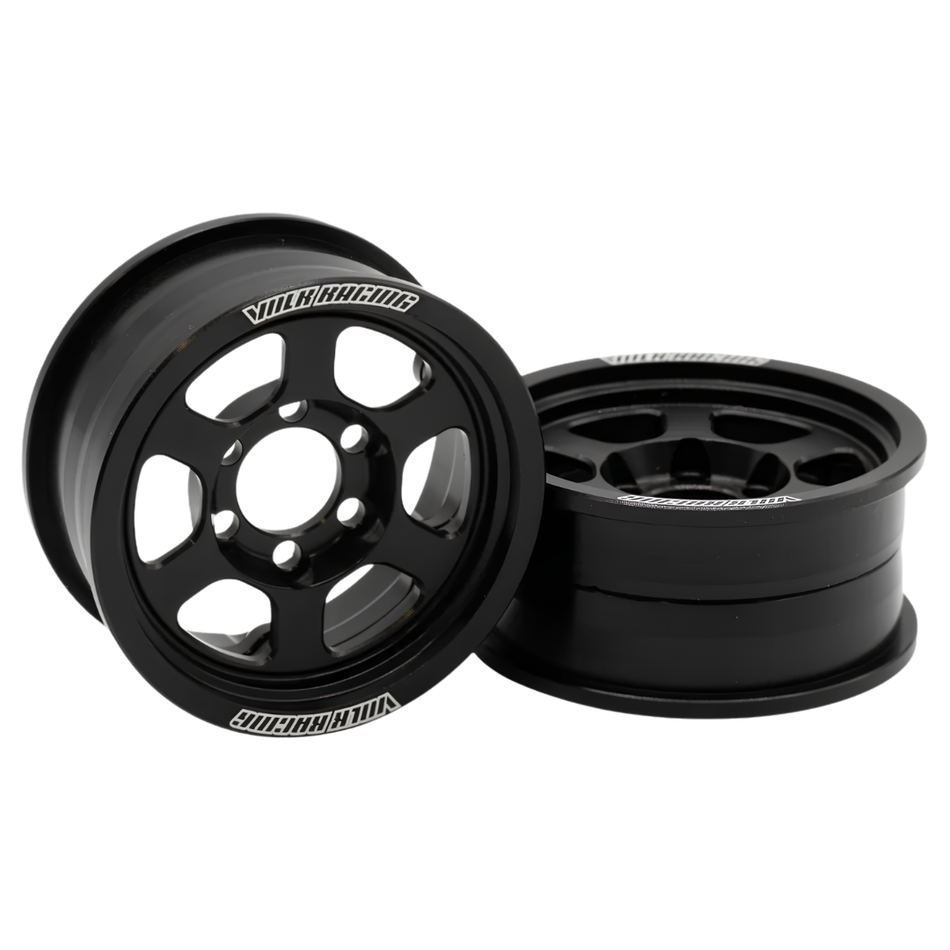 Vanquish Volk Racing TE37XT 1.9 Aluminium Crawler Beadlock Wheels Black VPS08520