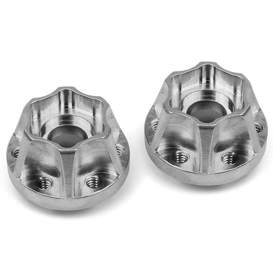 Vanquish SLW 475 Hex Hub Set 12mm Beadlock Wheels Silver VPS01043