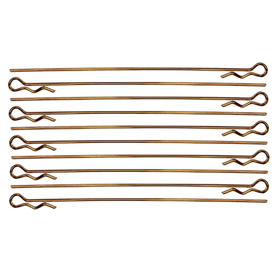 Venom 1/10 Long Body Clip Orange Anodised 95mm 1.2mm Wire (10pcs) VEN-2070OR