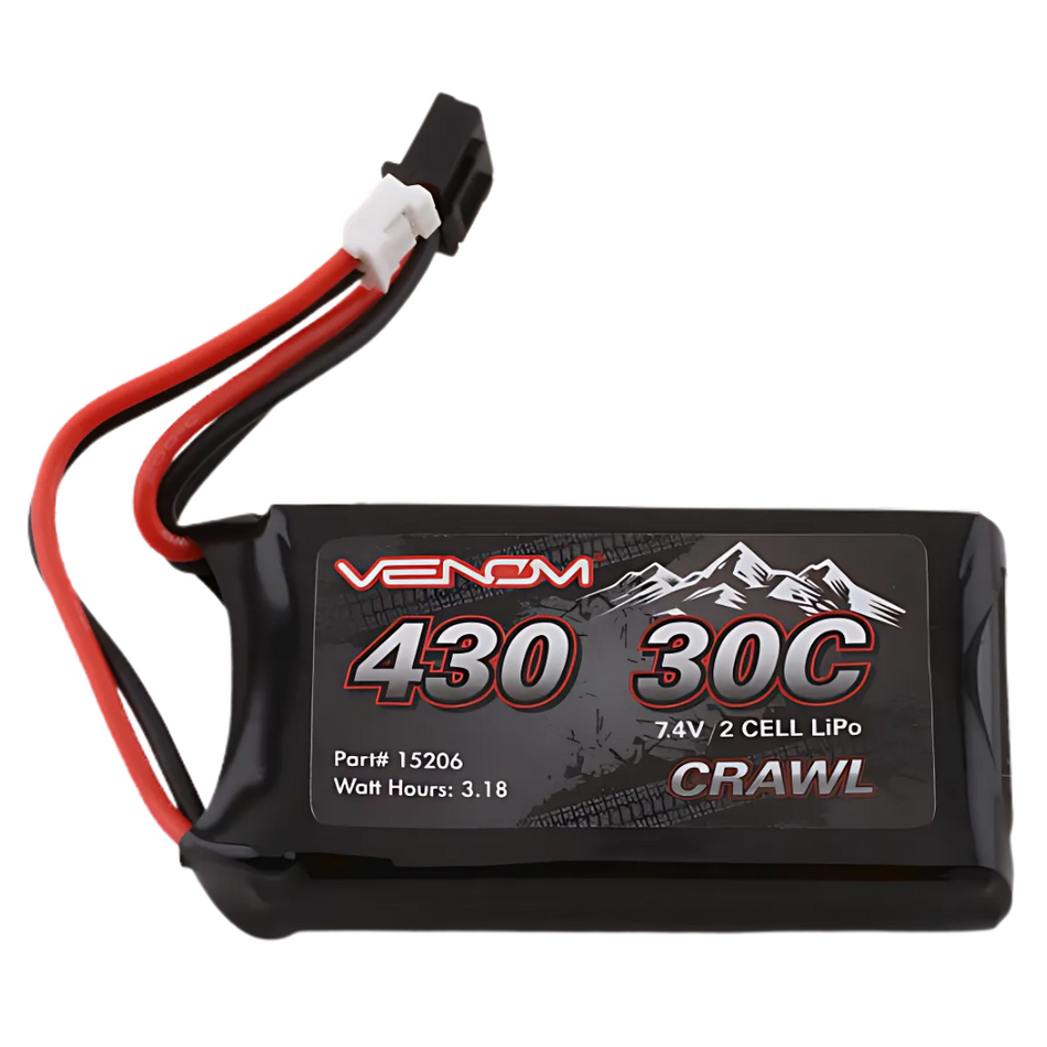 Venom 15206 2S 430mAh 7.4V 30C LiPo JST-PH 2.0 VEN-15206