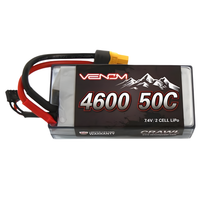 Venom 2S 4600mAh 7.4V 50C Crawler LiPo Shorty Battery VEN-15202