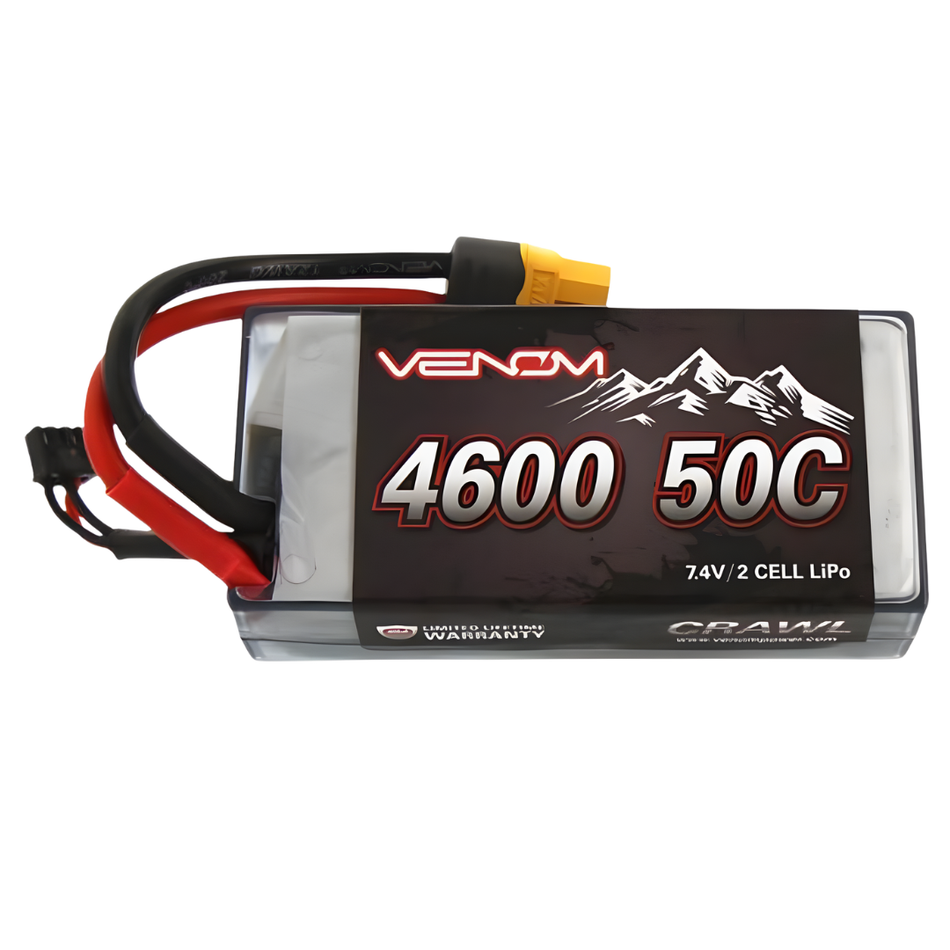 Venom 2S 4600mAh 7.4V 50C Crawler LiPo Shorty Battery VEN-15202