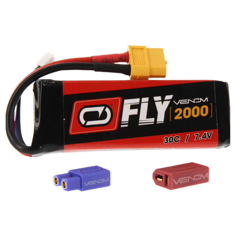 Venom 25023 30C 2S 2000mAh 7.4V LiPo Battery UNI 2.0 Plug 25023