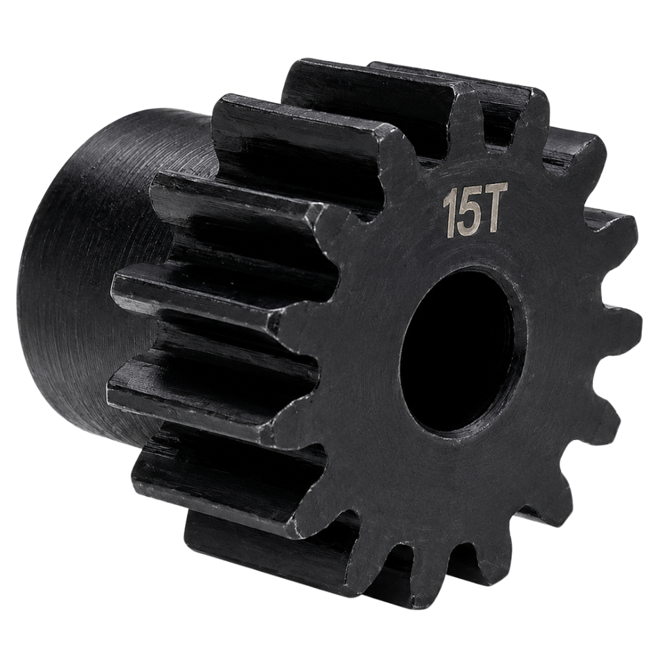 Vitavon Mod1 Pinion Gear 15T 5mm Bore Steel RC Gear SCX6 Arrma 6S SCX6080