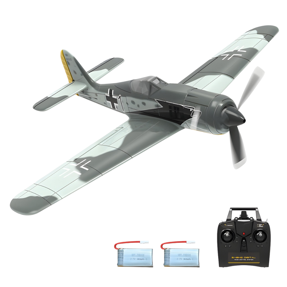 Volantex FW190 400mm RTF RC Plane Gyro 2 Batteries FX-76117R-2B