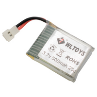 WL Toys 500mAh 3.7V 25c 1S LiPo Battery for Cessna 182 WLV931-015