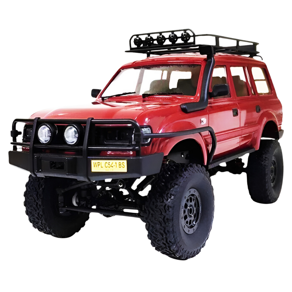 WPL Toyota Landcruiser 80 Series 1/16 4WD RC Rock Crawler RTR (Red) C54-1-R