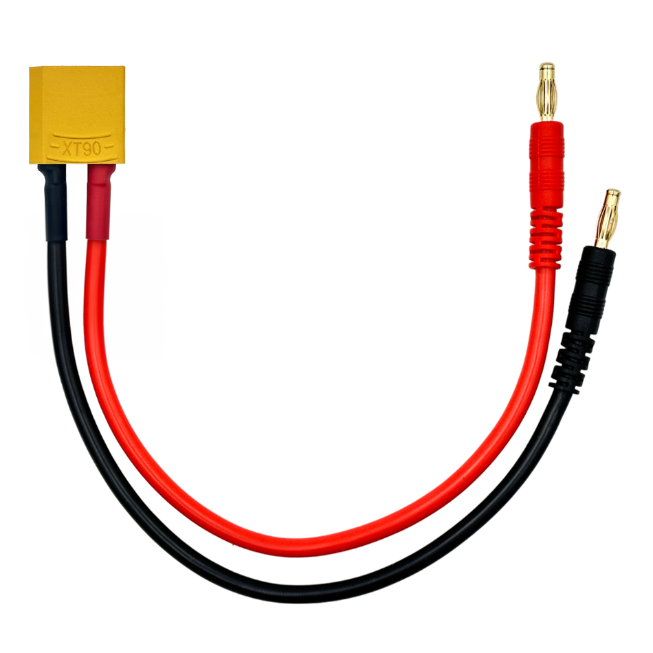 XT90 Charge Lead Cable w/ 4mm Bullets 20cm