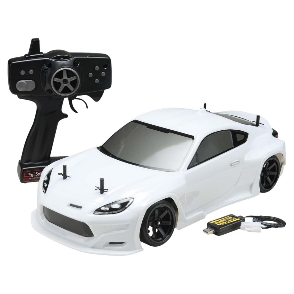 Yokomo Pandom Toyota GR86 White 1/10 RC Drift Car Package RTR DPR-GR86W