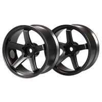 Yokomo Rays TE-37 Drift Wheel 6 Spoke Black Offset 5mm TW-5313B5