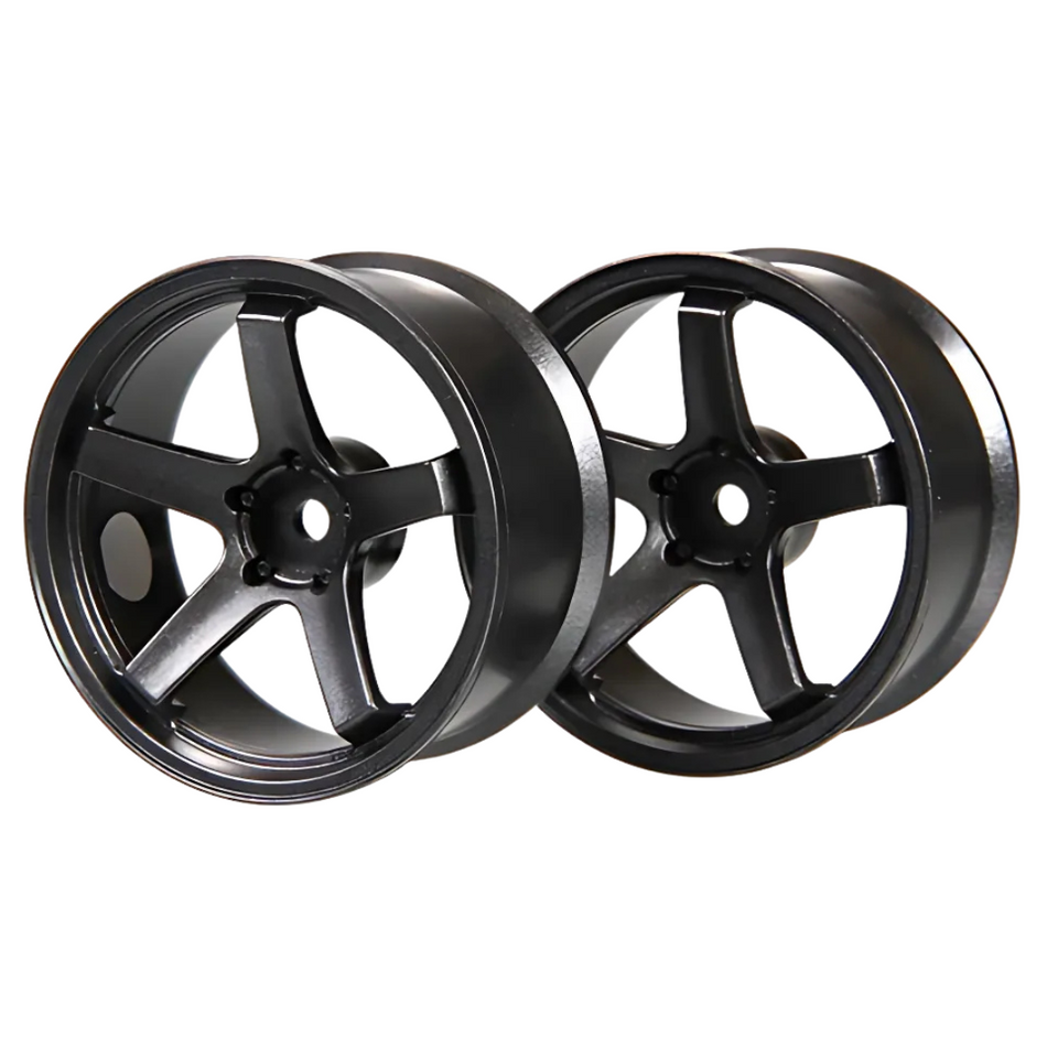 Yokomo Rays TE-37 Drift Wheel 6 Spoke Black Offset 7mm TW-5313B7