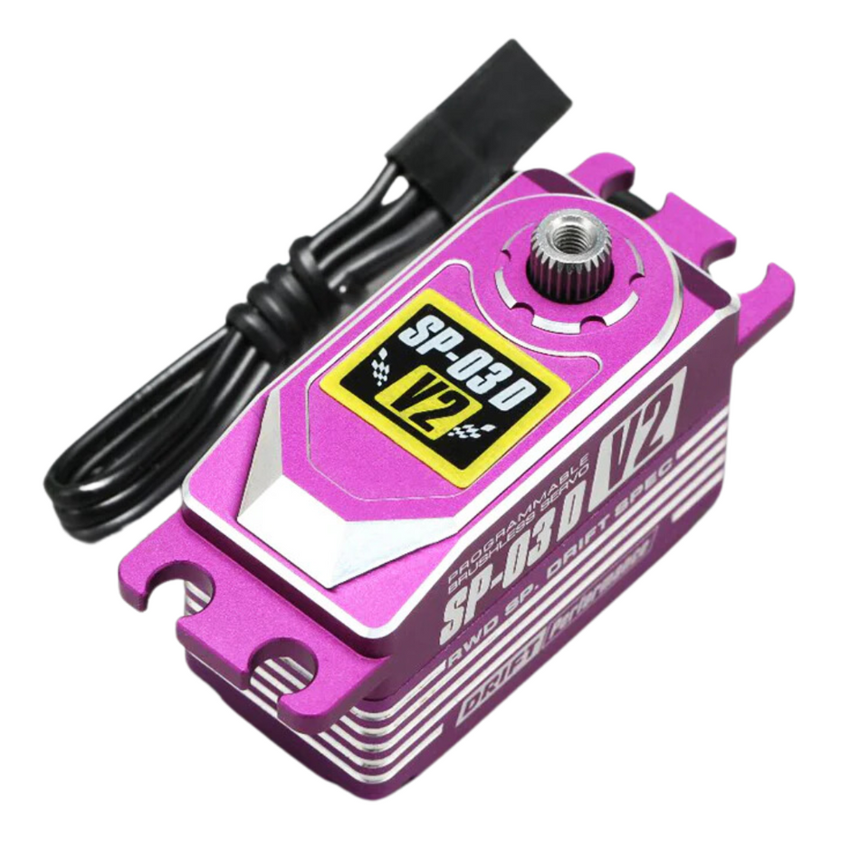 Yokomo SP-03 Programmable Low-Profile Brushless Servo, Drift (Purple) SP-03DV2PA