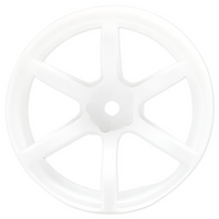 Yokomo RP 6 Spoke Drift Wheels Offset +6 White 2Pcs RP-6213W6A