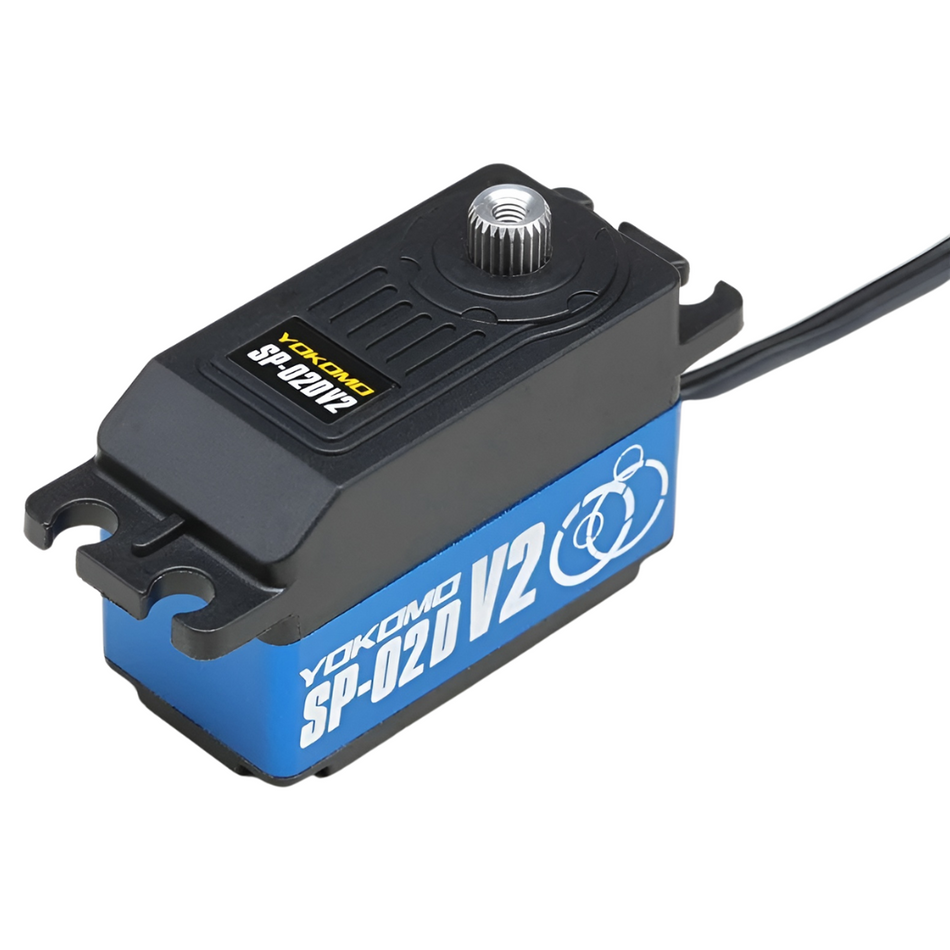 Yokomo SP-02 Drift Spec V2 Low Profile Digital Servo Blue SP-02DV2BL