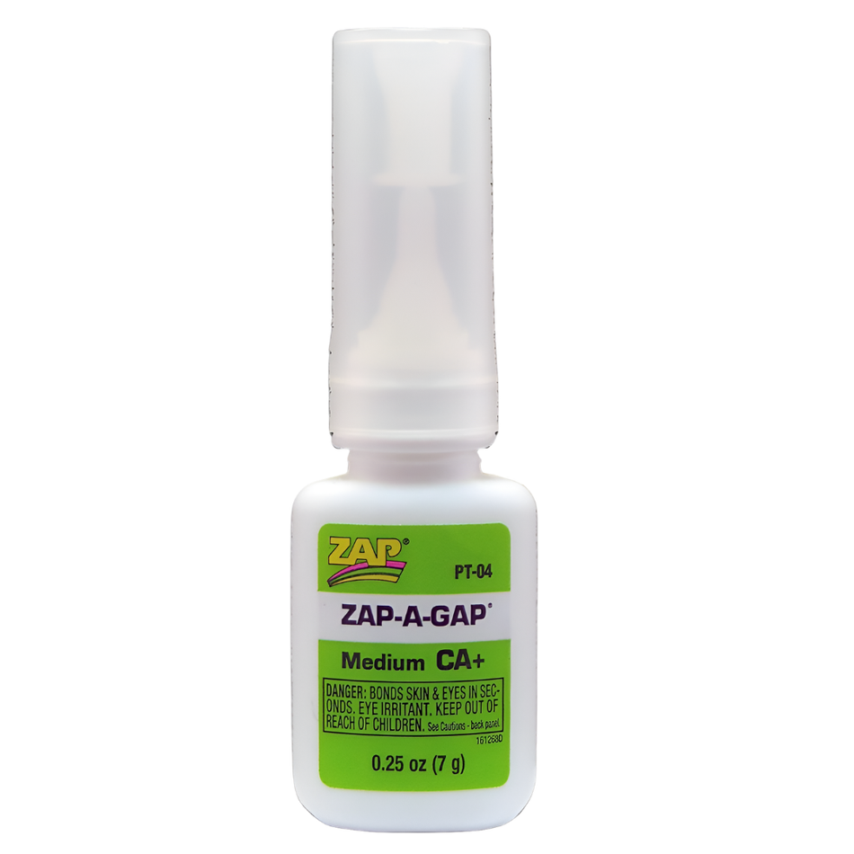 ZAP PT04 Zap A Gap CA Plus Adhesive 1/4oz Green Bottle PT-04