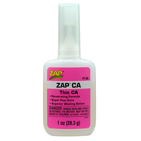 ZAP PT08 Pink Zap CA Adhesive 1oz Thin Fast Cure Glue Bottle PT-08