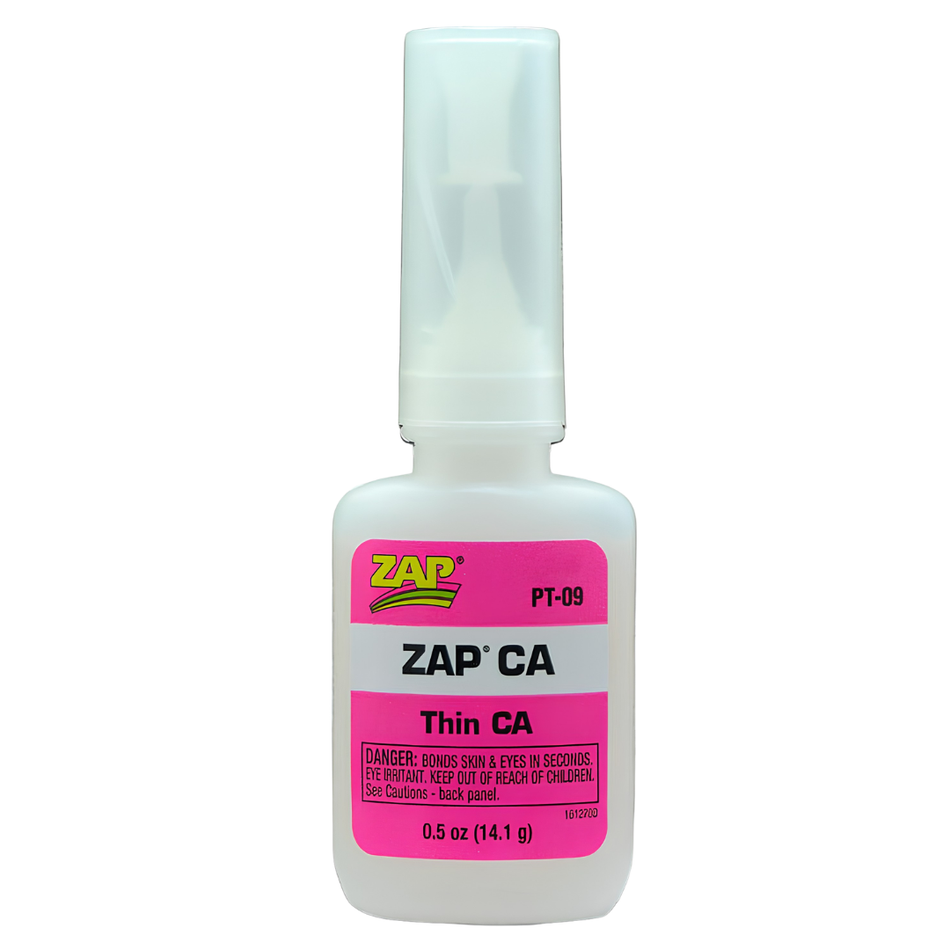 ZAP PT09 Pink Zap CA Adhesive 1 2oz Thin Fast Cure Glue Bottle PT-09