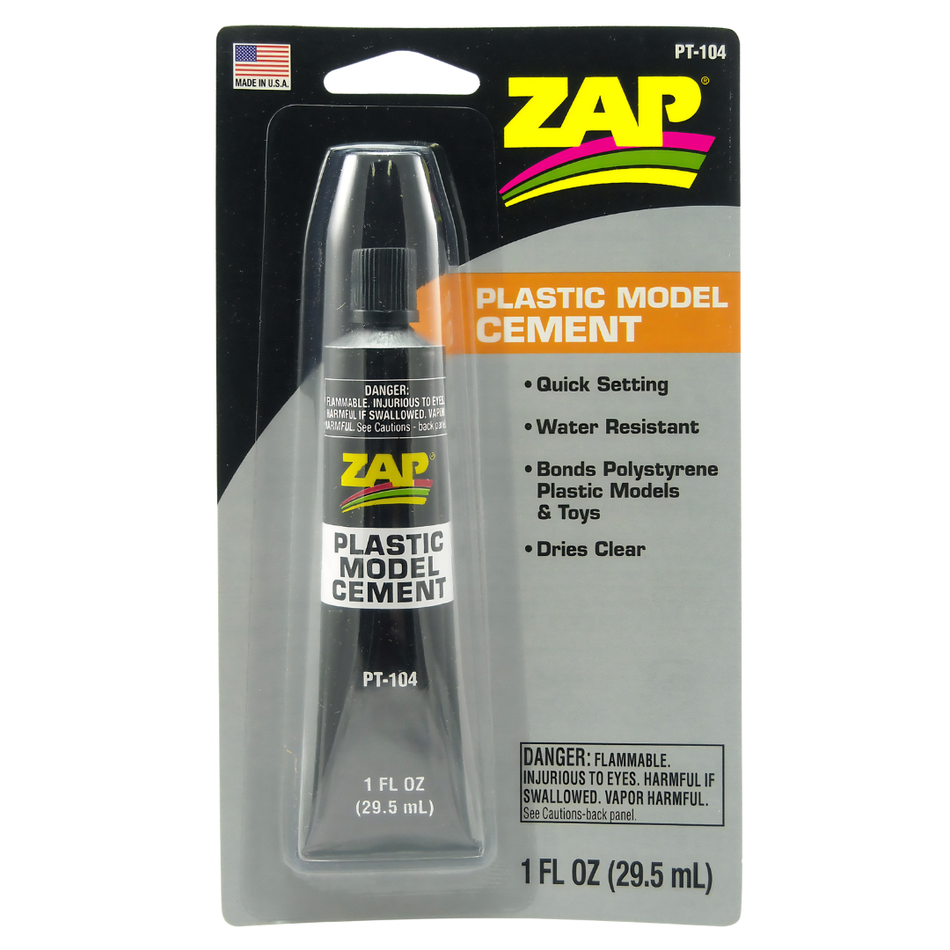 ZAP PT104 Plastic Model Cement 1oz Precision Tip Adhesive PT-104