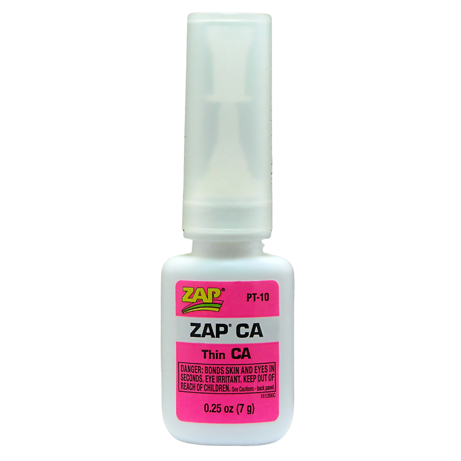 ZAP PT10 Pink Zap CA Adhesive 1/4oz Fast Thin Glue Bottle PT-10