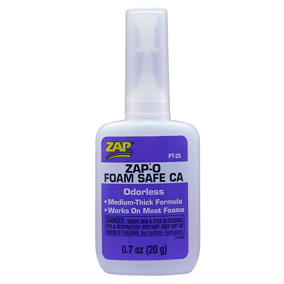 ZAP PT25 Zap O Foam Safe CA Adhesive 20g Foam Friendly Glue PT-25