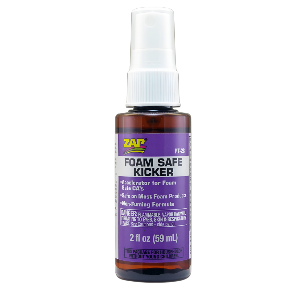 ZAP PT28 Foam Safe Kicker CA Accelerator 2oz Pump Spray Adhesive PT-28