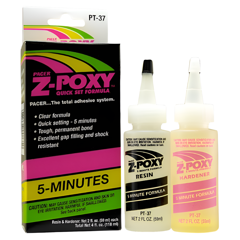 ZAP PT35 15 Minute Z Poxy Epoxy Adhesive 4oz Slow Cure Glue PT-35