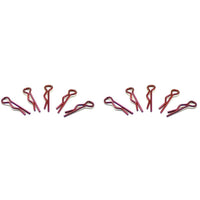 Arrowmax Small Body Clip 1/10 (Metallic Red) 10pcs 103106