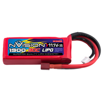 nVision 11.1V 1900mAh 30C Soft Case LiPo Battery Deans Plug NVO1809