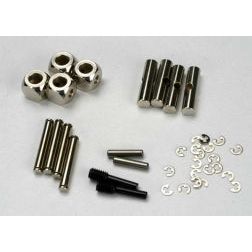 Traxxas 5452 U-joints driveshaft (carrier (4)/ 4.5mm cross pin (4)/ 3mm cross pin (4)/ e-clips (20)) (metal parts for 2 driveshafts)