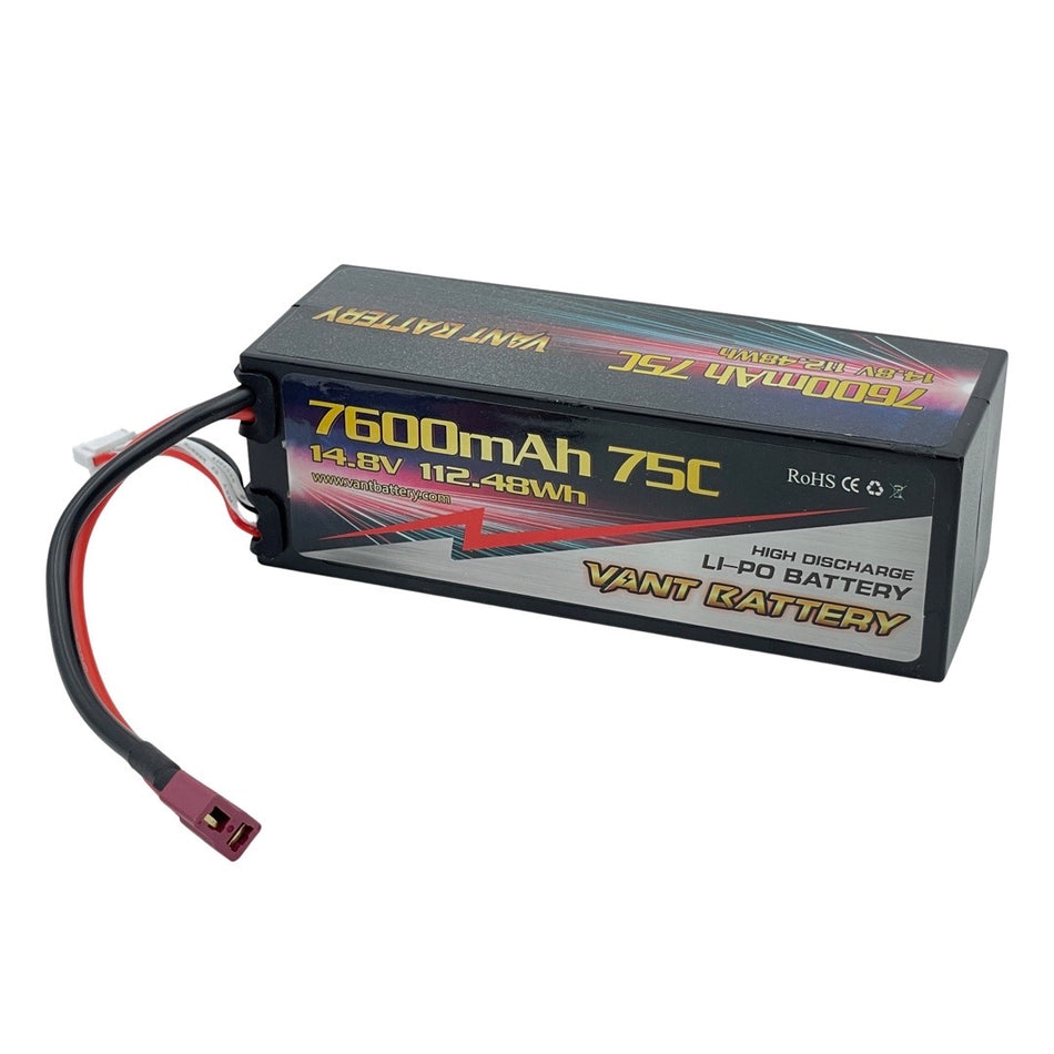 Vant 7600mAh 4S 14.8V 75C LiPo Battery w/Deans Connector