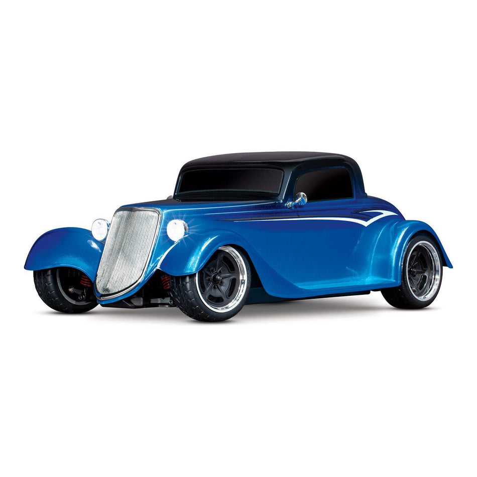 Traxxas 1/10 Factory Five 1933 Hot Rod Coupe Electric RTR RC Car 93044-4 (Blue)