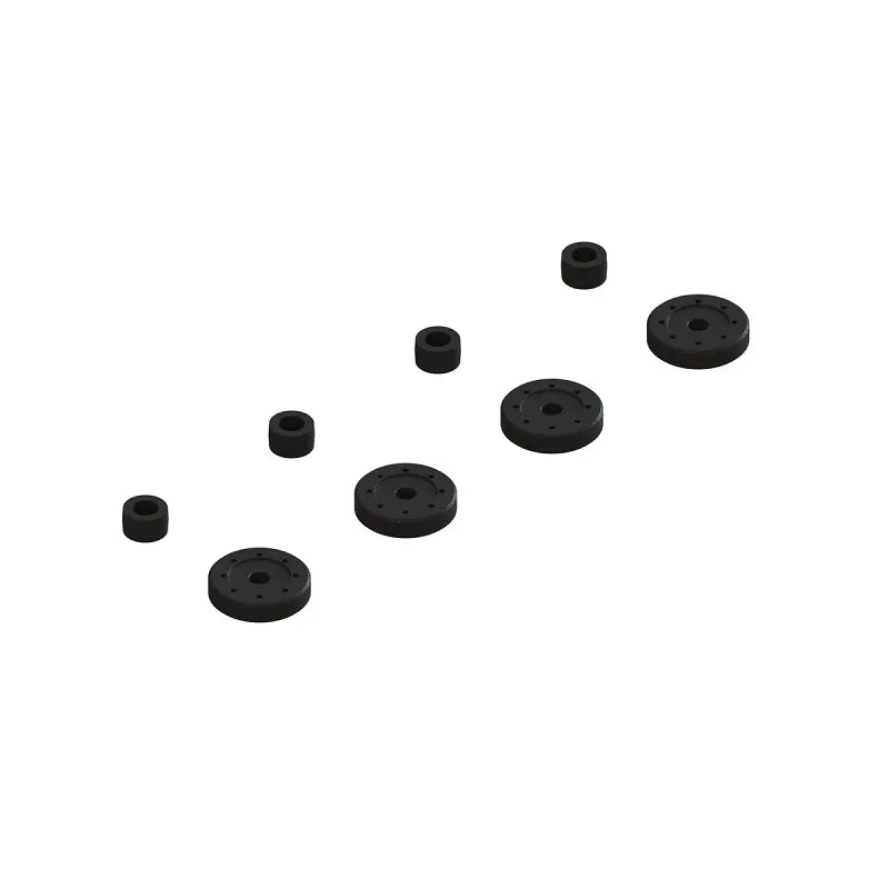 Arrma Shock Pistons & Cartridge Spacers, 4pcs, 8S BLX, ARA330570