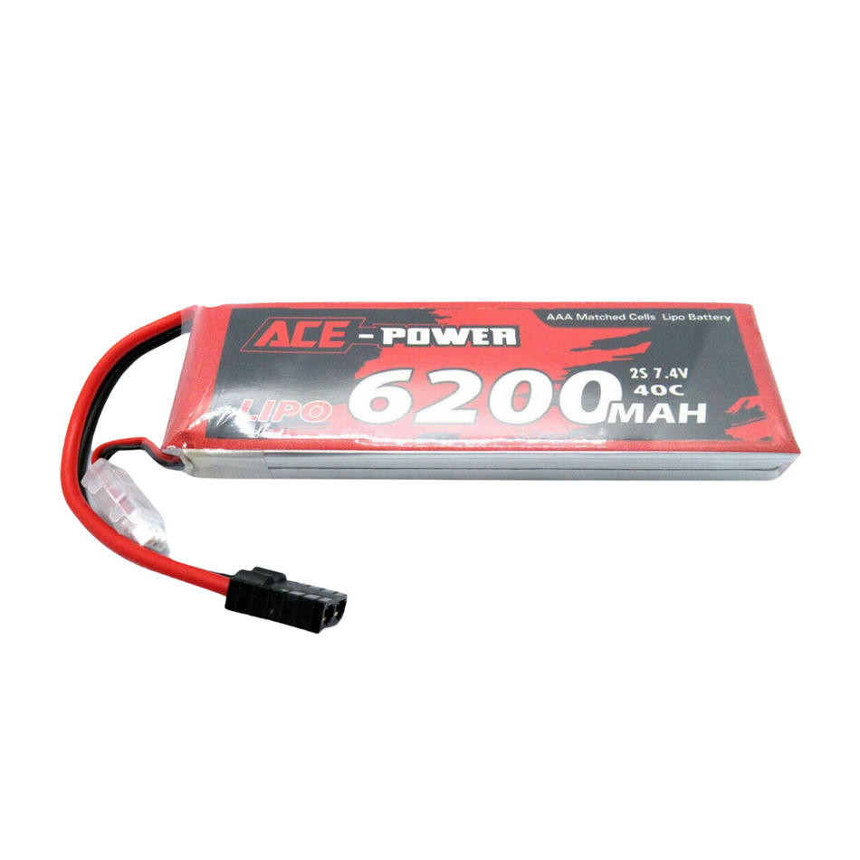 Ace Power 6200mAh 7.4V 2s 40c Soft Case w/ Traxxas