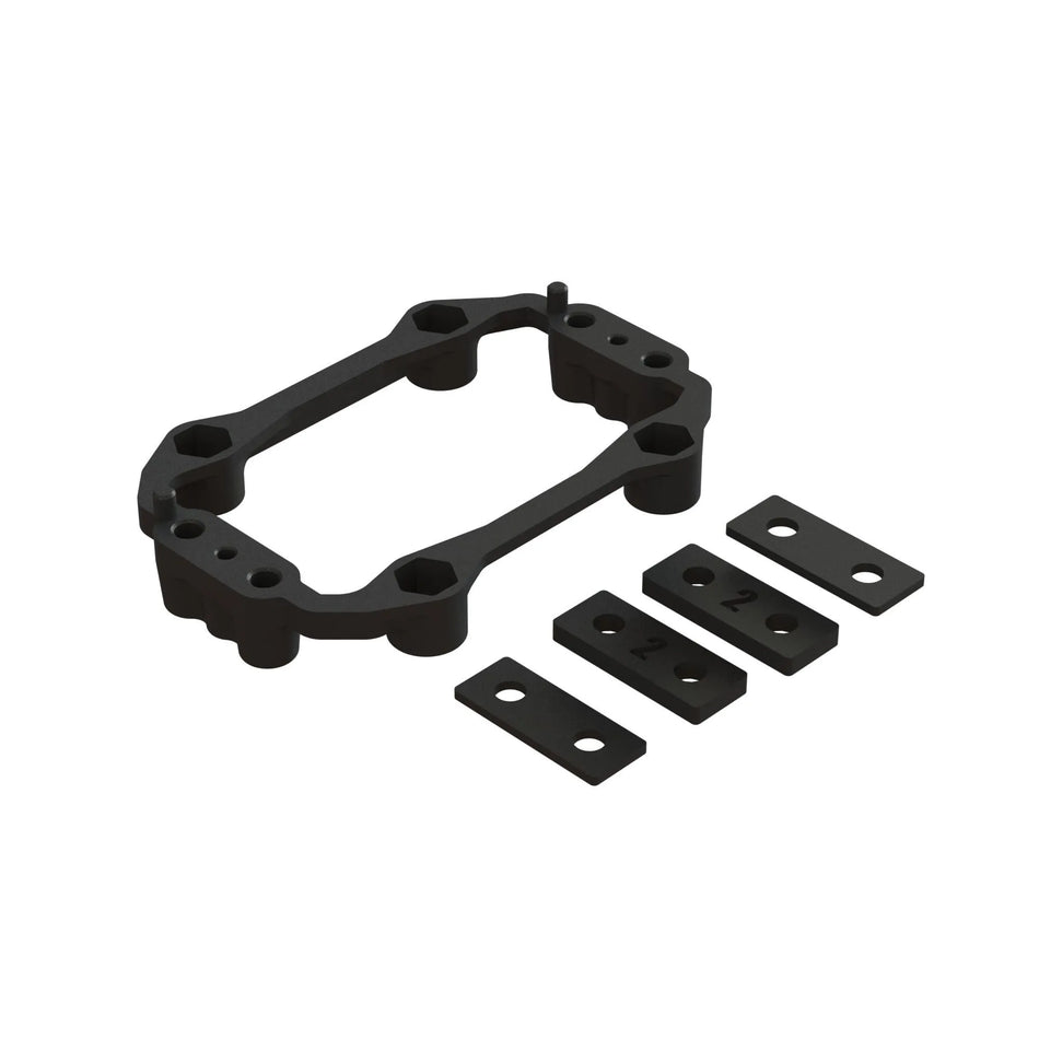 Arrma Aluminum Servo Mount Plastic Holder Set, AR320650