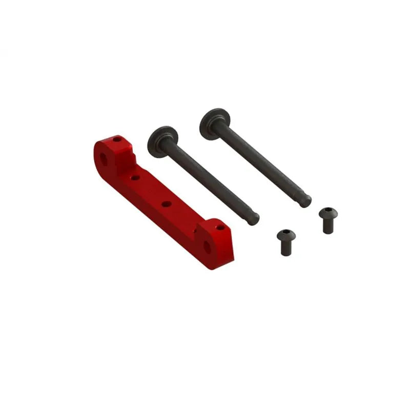 Arrma Front Upper Suspension Mount CNC Aluminum Red, 330659