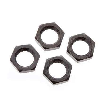 Arrma Aluminium Wheel Nut, 17mm, Black, 4 Pieces, 310449