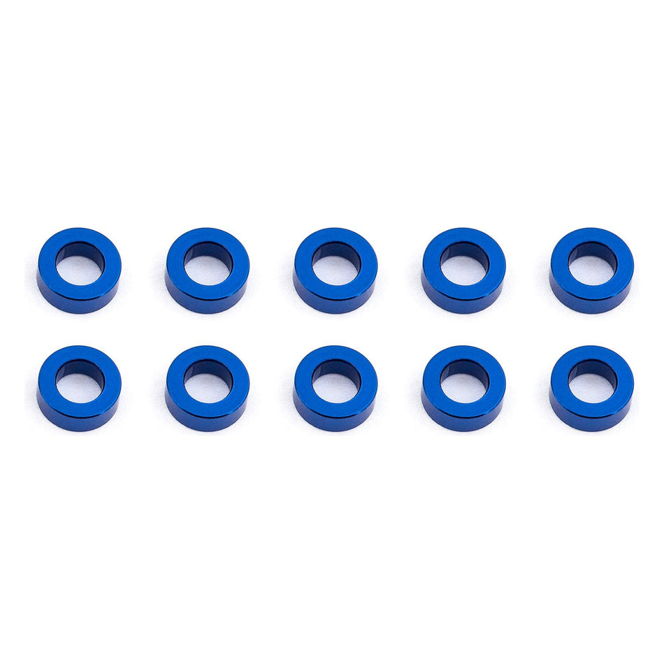 Ballstud Washers, 5.5x3.0x2.0 mm, blue aluminum