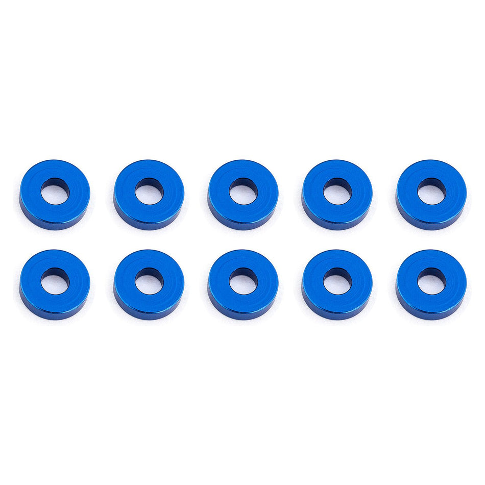 Bulkhead Washers, 7.8x2.0 mm, blue aluminum