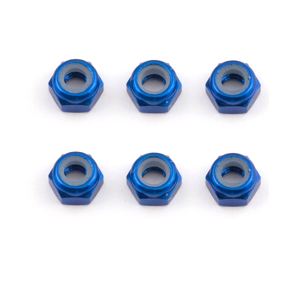 FT Locknuts, M3, blue aluminum