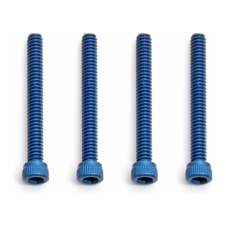 FT Screws, Blue Aluminum 4-40 x 1 in SHCS